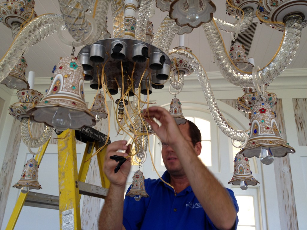 Rewire Antique chandelier